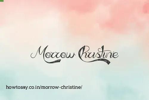 Morrow Christine