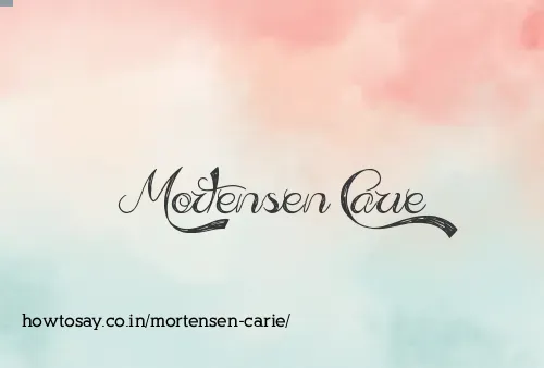 Mortensen Carie