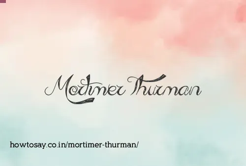 Mortimer Thurman