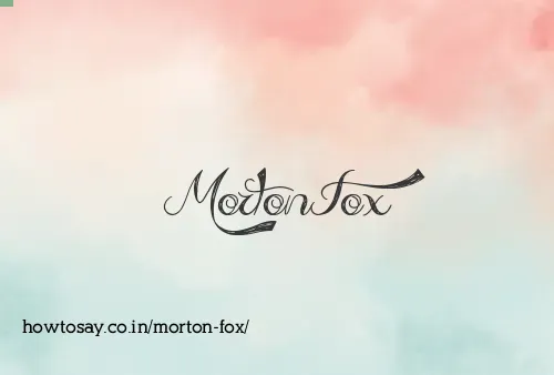 Morton Fox