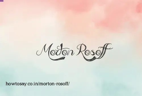 Morton Rosoff