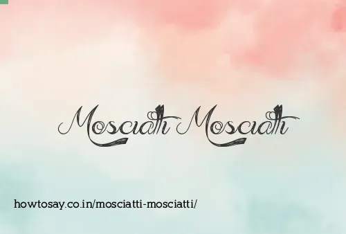 Mosciatti Mosciatti