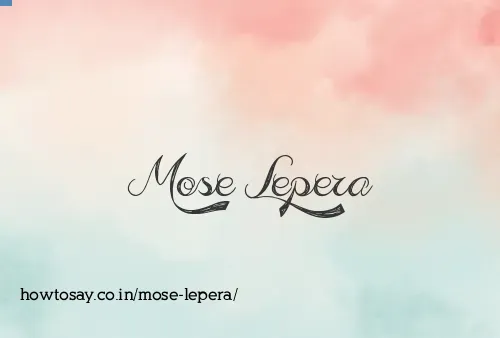 Mose Lepera