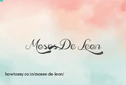 Moses De Leon