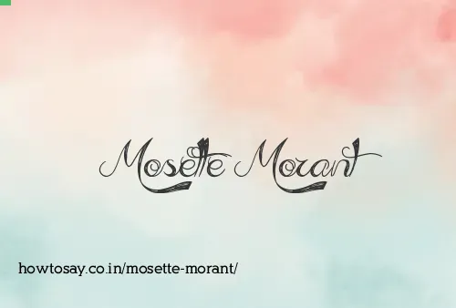 Mosette Morant