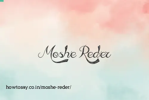 Moshe Reder