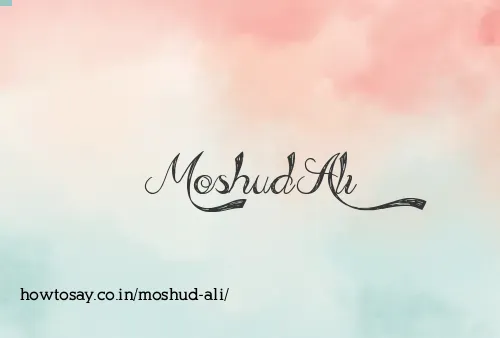 Moshud Ali