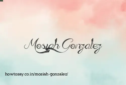 Mosiah Gonzalez