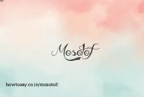 Mosotof