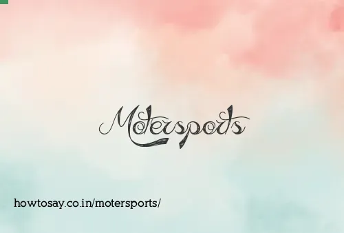 Motersports