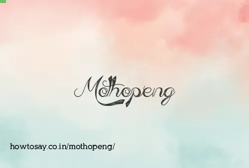 Mothopeng