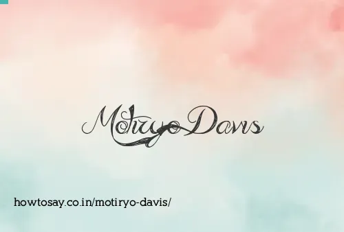 Motiryo Davis