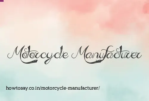 Motorcycle Manufacturer