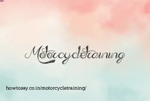 Motorcycletraining