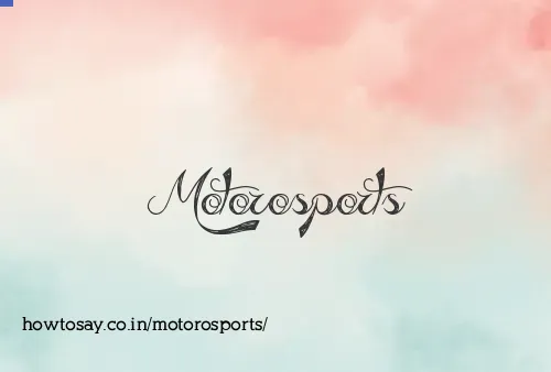 Motorosports
