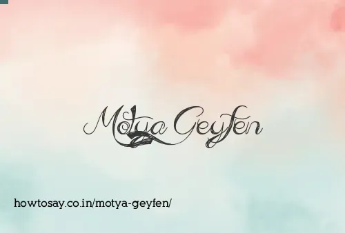 Motya Geyfen