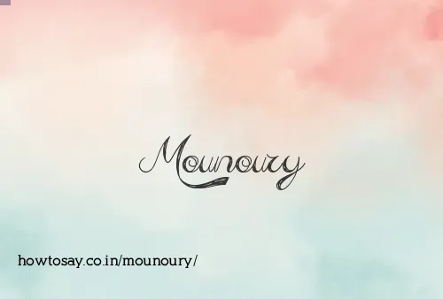 Mounoury