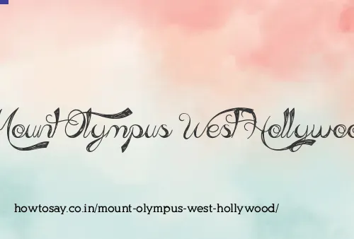 Mount Olympus West Hollywood