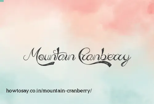 Mountain Cranberry