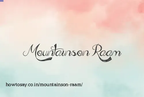 Mountainson Raam