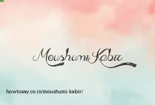 Moushumi Kabir