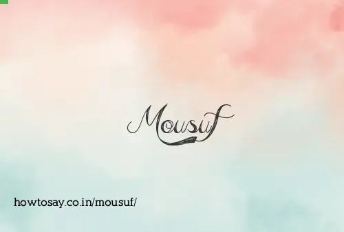Mousuf