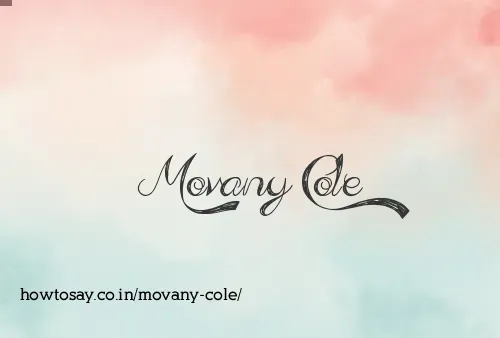 Movany Cole