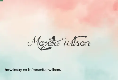 Mozetta Wilson