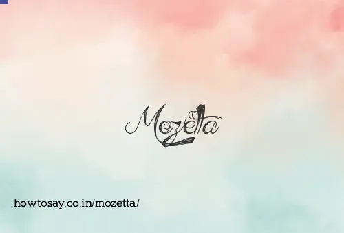 Mozetta