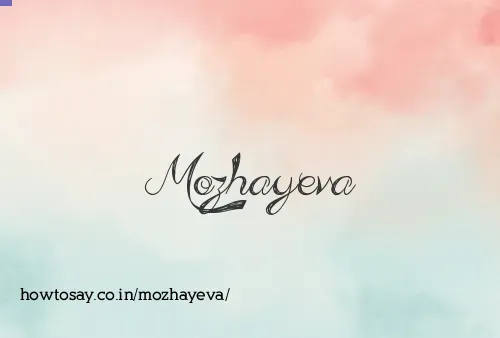 Mozhayeva