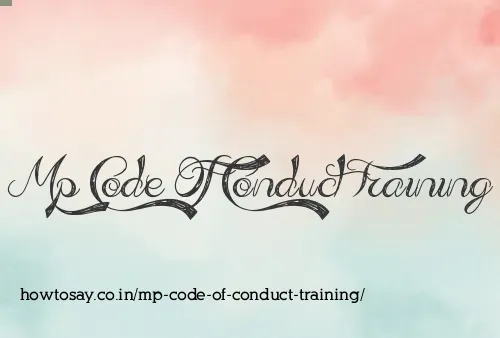 Mp Code Of Conduct Training