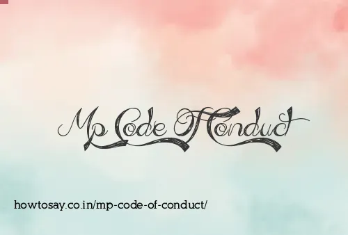 Mp Code Of Conduct