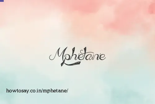 Mphetane