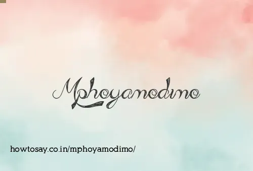 Mphoyamodimo