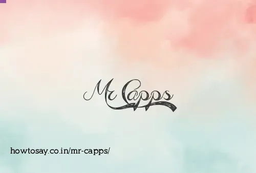 Mr Capps