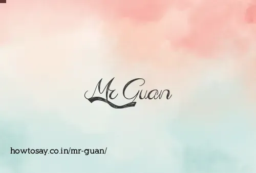 Mr Guan