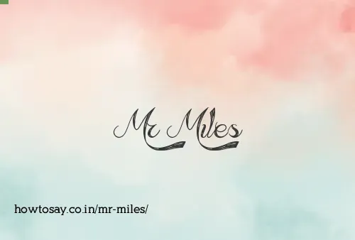 Mr Miles