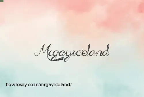 Mrgayiceland