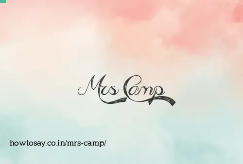 Mrs Camp