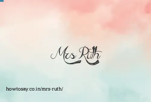 Mrs Ruth