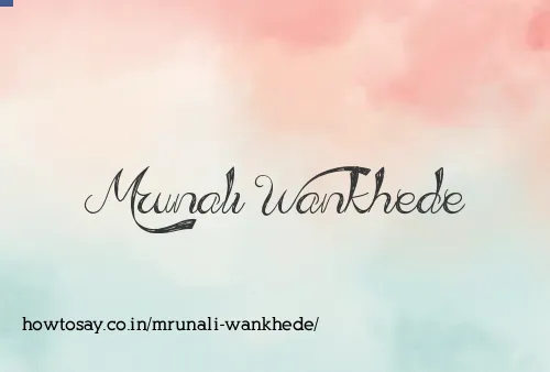 Mrunali Wankhede