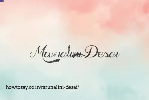 Mrunalini Desai