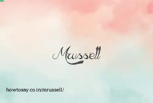 Mrussell