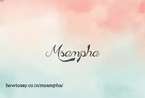 Msampha
