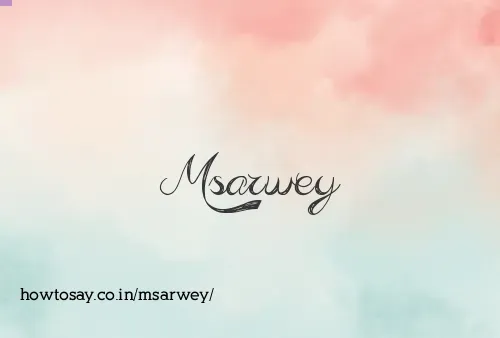 Msarwey