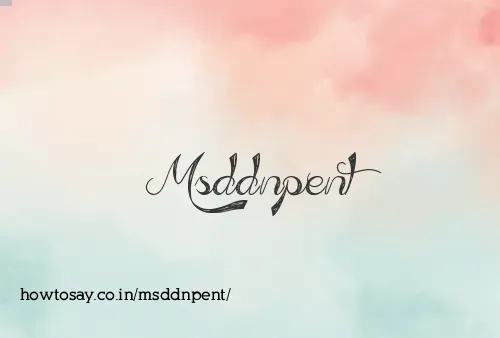 Msddnpent