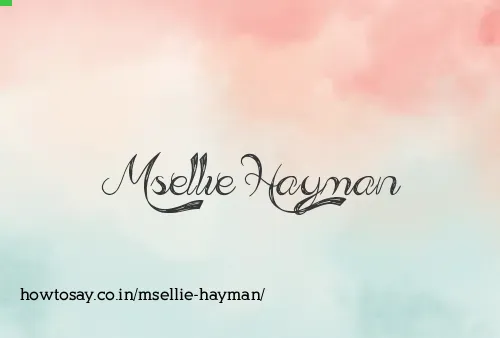 Msellie Hayman