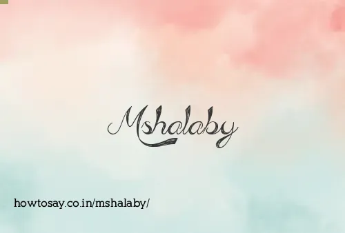 Mshalaby