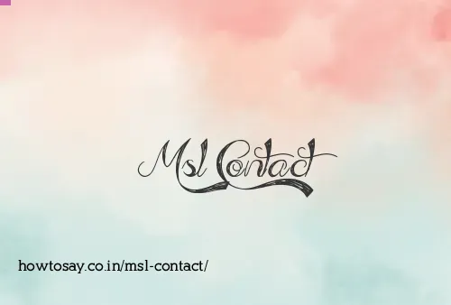 Msl Contact