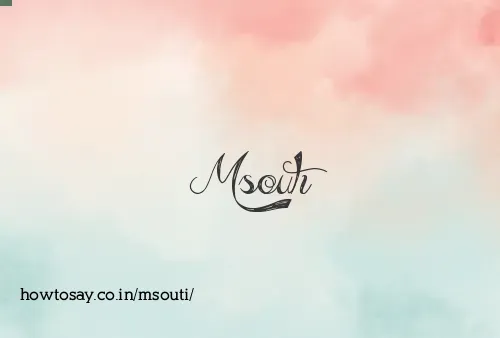 Msouti